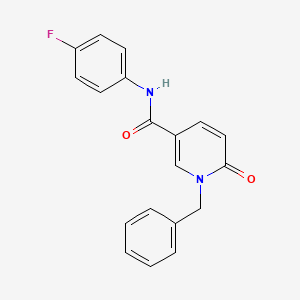 1-benzyl-N-(4-fluorophenyl)-6-oxo-1,6-dihydropyridine-3-carboxamide