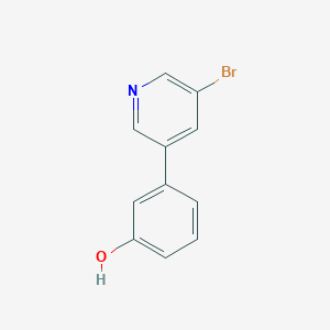 molecular formula C11H8BrNO B2359672 3-(5-溴吡啶-3-基)苯酚 CAS No. 1276123-26-2