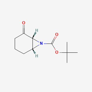 molecular formula C11H17NO3 B2359673 叔丁基(1R,6R)-2-氧代-7-氮杂双环[4.1.0]庚烷-7-羧酸酯 CAS No. 1242470-71-8