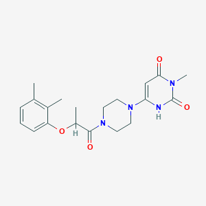 molecular formula C20H26N4O4 B2359675 6-(4-(2-(2,3-dimethylphenoxy)propanoyl)piperazin-1-yl)-3-methylpyrimidine-2,4(1H,3H)-dione CAS No. 2320419-01-8