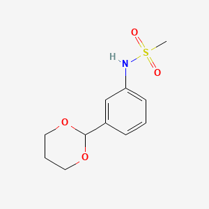 N-[3-(1,3-dioxan-2-yl)phenyl]methanesulfonamide