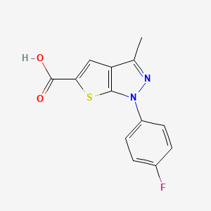 1-(4-fluorophenyl)-3-methyl-1H-thieno[2,3-c]pyrazole-5-carboxylic acid