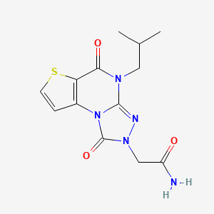 6-[4-(4-tert-butylbenzoyl)piperazin-1-yl]-1,3-dimethylpyrimidine-2,4(1H,3H)-dione