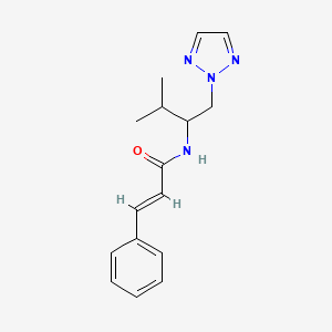 molecular formula C16H20N4O B2359726 N-(3-méthyl-1-(2H-1,2,3-triazol-2-yl)butan-2-yl)cinnamamide CAS No. 2035001-49-9