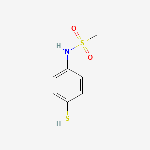 molecular formula C7H9NO2S2 B2359743 N-(4-mercaptophenyl)methanesulfonamide CAS No. 122374-27-0