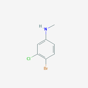 molecular formula C7H7BrClN B2359747 4-溴-3-氯-N-甲基苯胺 CAS No. 1233505-99-1