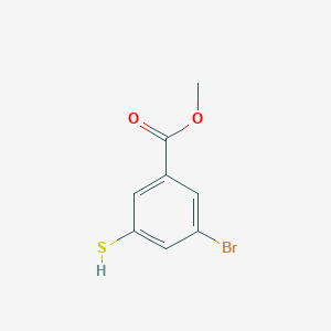 molecular formula C8H7BrO2S B2359750 Methyl 3-bromo-5-sulfanylbenzoate CAS No. 1566665-88-0