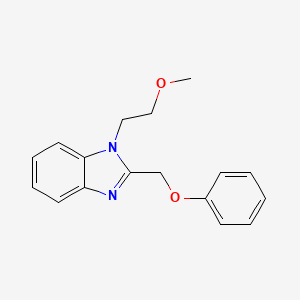 molecular formula C17H18N2O2 B2359758 1-(2-methoxyethyl)-2-(phenoxymethyl)-1H-benzo[d]imidazole CAS No. 488128-99-0
