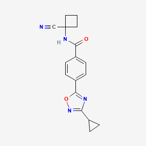 N-(1-cyanocyclobutyl)-4-(3-cyclopropyl-1,2,4-oxadiazol-5-yl)benzamide