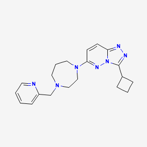 molecular formula C20H25N7 B2359812 3-Cyclobutyl-6-[4-(pyridin-2-ylmethyl)-1,4-diazepan-1-yl]-[1,2,4]triazolo[4,3-b]pyridazine CAS No. 2310205-76-4
