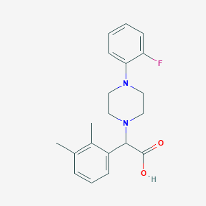 2-(2,3-Dimethylphenyl)-2-(4-(2-fluorophenyl)piperazin-1-yl)acetic acid