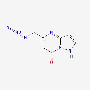 molecular formula C7H6N6O B2359830 5-(Azidomethyl)-1H-pyrazolo[1,5-a]pyrimidin-7-one CAS No. 2260932-74-7