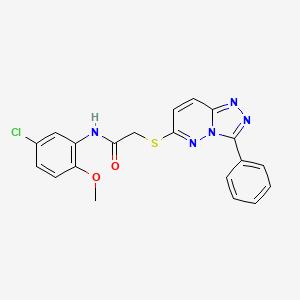 N-(5-chloro-2-methoxyphenyl)-2-((3-phenyl-[1,2,4]triazolo[4,3-b]pyridazin-6-yl)thio)acetamide