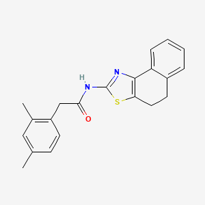 molecular formula C21H20N2OS B2359845 N-(4,5-dihydronaphtho[1,2-d]thiazol-2-yl)-2-(2,4-dimethylphenyl)acetamide CAS No. 922675-34-1