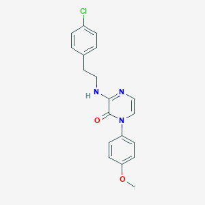 3-{[2-(4-chlorophenyl)ethyl]amino}-1-(4-methoxyphenyl)pyrazin-2(1H)-one