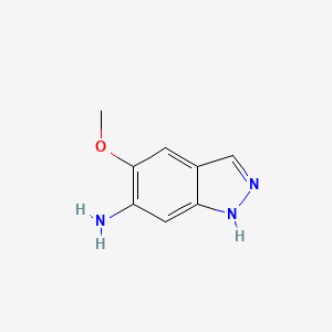 molecular formula C8H9N3O B2359860 5-甲氧基-1H-吲唑-6-胺 CAS No. 1892854-32-8