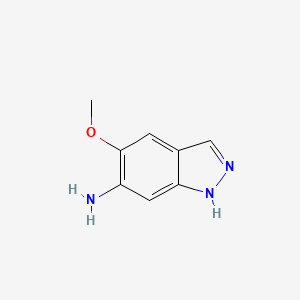 molecular formula C8H9N3O B2359860 5-Metoxi-1H-indazol-6-amina CAS No. 1892854-32-8