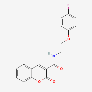 molecular formula C18H14FNO4 B2359866 N-(2-(4-氟苯氧基)乙基)-2-氧代-2H-色烯-3-甲酰胺 CAS No. 725703-70-8