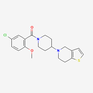 (5-chloro-2-methoxyphenyl)(4-(6,7-dihydrothieno[3,2-c]pyridin-5(4H)-yl)piperidin-1-yl)methanone