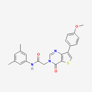 N-(3,5-dimethylphenyl)-2-[7-(4-methoxyphenyl)-4-oxothieno[3,2-d]pyrimidin-3(4H)-yl]acetamide