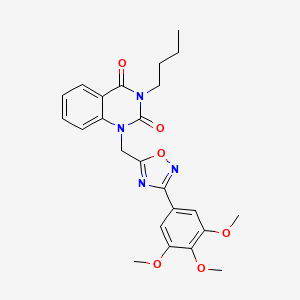 3-butyl-1-((3-(3,4,5-trimethoxyphenyl)-1,2,4-oxadiazol-5-yl)methyl)quinazoline-2,4(1H,3H)-dione