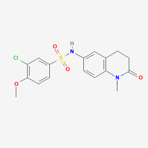 3-chloro-4-methoxy-N-(1-methyl-2-oxo-1,2,3,4-tetrahydroquinolin-6-yl)benzenesulfonamide