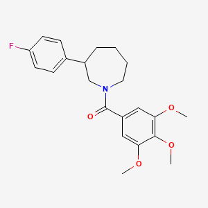 molecular formula C22H26FNO4 B2359907 (3-(4-Fluorophenyl)azepan-1-yl)(3,4,5-trimethoxyphenyl)methanone CAS No. 1797077-22-5