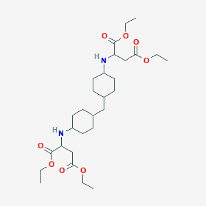 molecular formula C29H50N2O8 B235991 Aspartic acid, N,N'-(methylenedi-4,1-cyclohexanediyl)bis-, 1,1',4,4'-tetraethyl ester CAS No. 136210-30-5