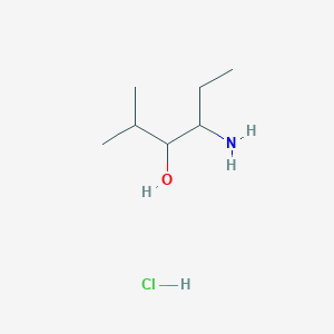 molecular formula C7H18ClNO B2359910 4-氨基-2-甲基己烷-3-醇盐酸盐 CAS No. 1909336-91-9