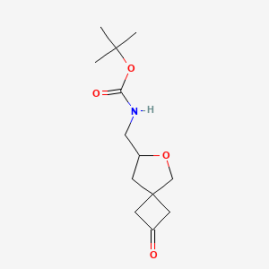 molecular formula C13H21NO4 B2359919 Tert-butyl N-[(2-oxo-6-oxaspiro[3.4]octan-7-yl)methyl]carbamate CAS No. 2287280-65-1