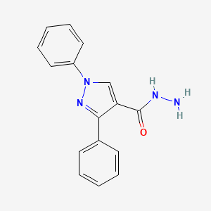 molecular formula C16H14N4O B2359925 1,3-二苯基-1H-吡唑-4-甲酰肼 CAS No. 372490-43-2
