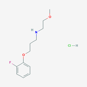 molecular formula C12H19ClFNO2 B2359929 3-(2-fluorophenoxy)-N-(2-methoxyethyl)propan-1-amine hydrochloride CAS No. 2070015-40-4