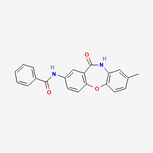 molecular formula C21H16N2O3 B2359932 N-(8-methyl-11-oxo-10,11-dihydrodibenzo[b,f][1,4]oxazepin-2-yl)benzamide CAS No. 922083-75-8