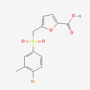 molecular formula C13H11BrO5S B2359937 5-[(4-溴-3-甲基苯基)磺酰基]甲基呋喃-2-甲酸 CAS No. 1232781-62-2