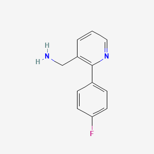 molecular formula C12H11FN2 B2359979 [2-(4-Fluorophenyl)pyridin-3-yl]methanamine CAS No. 1241827-98-4