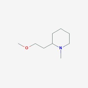 molecular formula C9H19NO B2359983 2-(2-Methoxyethyl)-1-methylpiperidine CAS No. 865075-21-4