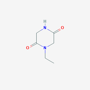 molecular formula C6H10N2O2 B2360003 1-Ethylpiperazine-2,5-dione CAS No. 101080-43-7