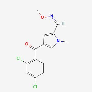 4-(2,4-dichlorobenzoyl)-1-methyl-1H-pyrrole-2-carbaldehyde O-methyloxime