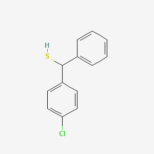 molecular formula C13H11ClS B2360026 (4-Chlorophenyl)(phenyl)methanethiol CAS No. 93551-92-9