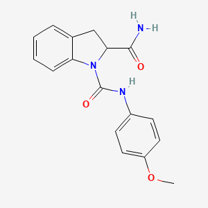 molecular formula C17H17N3O3 B2360068 N1-(4-methoxyphenyl)indoline-1,2-dicarboxamide CAS No. 1103516-51-3