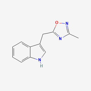 3-[(3-methyl-1,2,4-oxadiazol-5-yl)methyl]-1H-indole