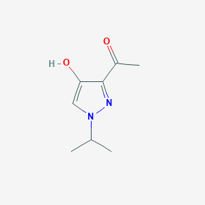 molecular formula C8H12N2O2 B2360071 1-(4-Hydroxy-1-isopropyl-1h-pyrazol-3-yl)ethanone CAS No. 1355228-97-5