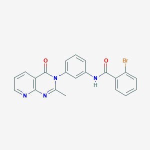2-bromo-N-(3-(2-methyl-4-oxopyrido[2,3-d]pyrimidin-3(4H)-yl)phenyl)benzamide