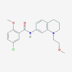molecular formula C20H23ClN2O3 B2360131 5-chloro-2-methoxy-N-(1-(2-methoxyethyl)-1,2,3,4-tetrahydroquinolin-7-yl)benzamide CAS No. 1172855-47-8