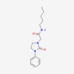 2-(2-oxo-3-phenylimidazolidin-1-yl)-N-pentylacetamide