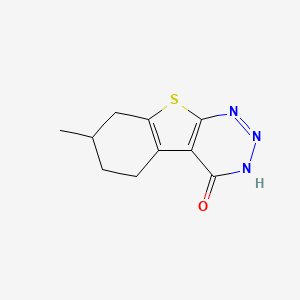 molecular formula C10H11N3OS B2360151 7-甲基-5,6,7,8-四氢[1]苯并噻吩[2,3-d][1,2,3]三嗪-4(3H)-酮 CAS No. 496038-39-2