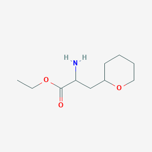 Ethyl 2-amino-3-(oxan-2-yl)propanoate