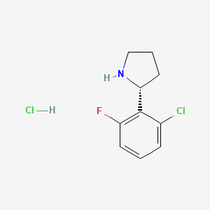 (R)-2-(2-Chloro-6-fluorophenyl)pyrrolidine hydrochloride