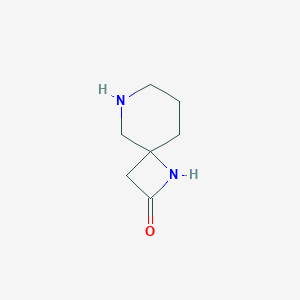 molecular formula C7H12N2O B2360174 1,6-二氮杂螺[3.5]壬烷-2-酮 CAS No. 1567085-15-7