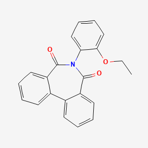 molecular formula C22H17NO3 B2360178 6-(2-Ethoxyphenyl)benzo[d][2]benzazepine-5,7-dione CAS No. 124214-26-2